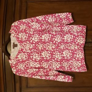 Fuschia Button Cardi